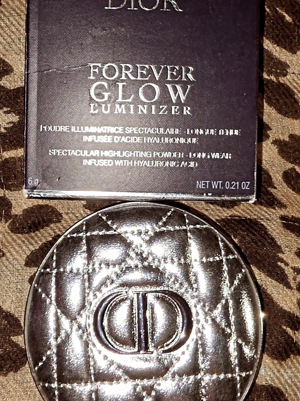 Dior Forever Glow Luminizer Compact in Metallic Silver